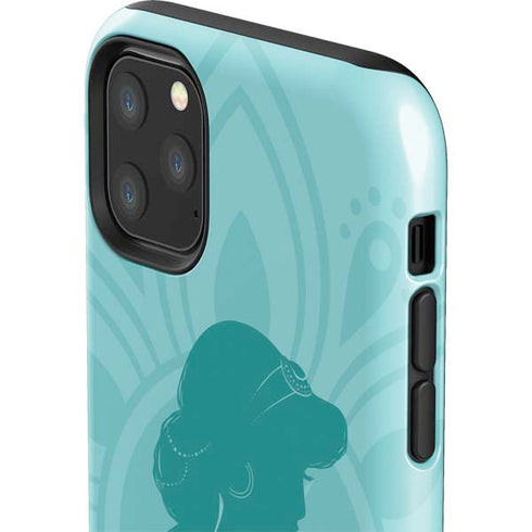 Disney Aladdin Princess Jasmine Silhouette Flower iPhone 11 Pro Max Impact Case