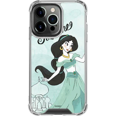 Disney Princess Jasmine Art iPhone 13 Pro Clear Case