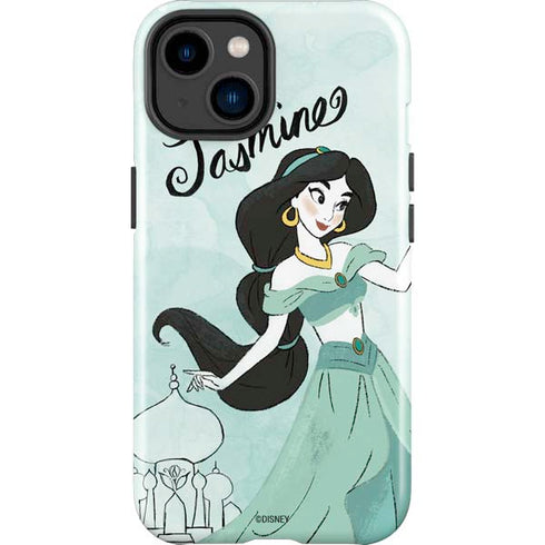 Disney Princess Jasmine Art iPhone 14 Plus Impact Case