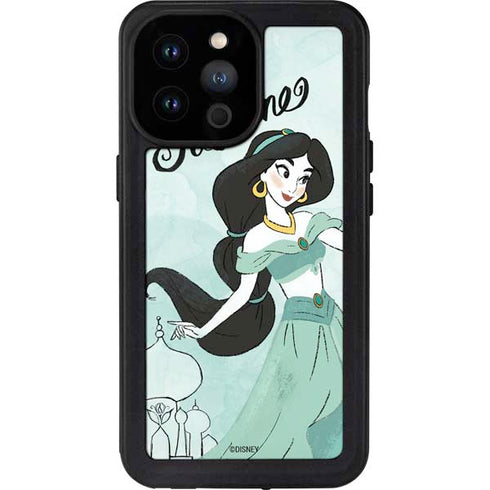 Disney Princess Jasmine Art iPhone 14 Pro Max Waterproof Case