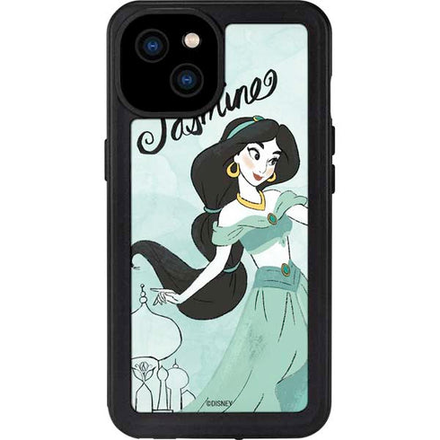 Disney Princess Jasmine iPhone 15 Plus Waterproof Case