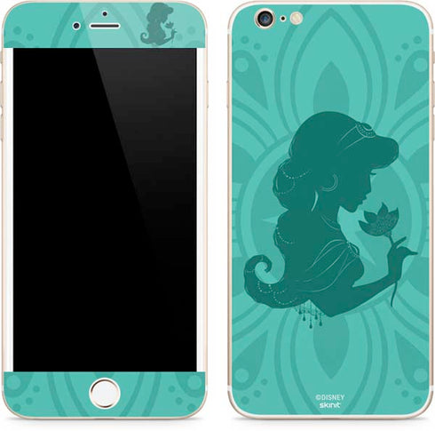 Disney Aladdin Princess Jasmine Silhouette Flower iPhone 6/6s Plus Skin