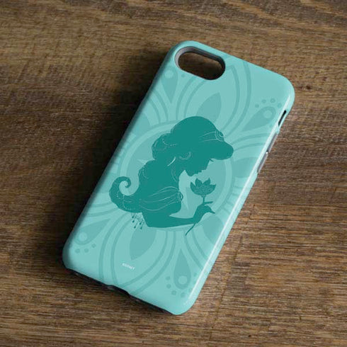 Disney Aladdin Princess Jasmine Silhouette Flower iPhone 7 Pro Case
