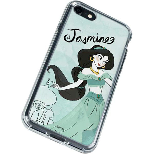 Disney Princess Jasmine Art iPhone SE (2nd & 3rd Gen) Clear Case