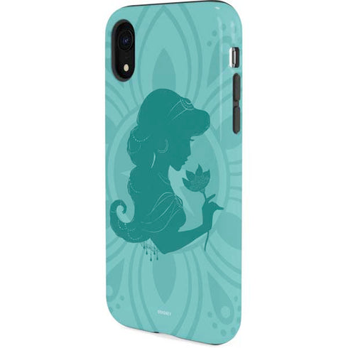 Disney Aladdin Princess Jasmine Silhouette Flower iPhone XR Pro Case