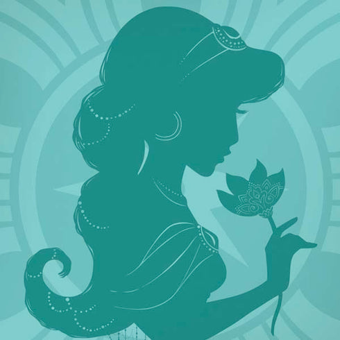 Disney Aladdin Princess Jasmine Silhouette Flower iPhone XS Max Skin