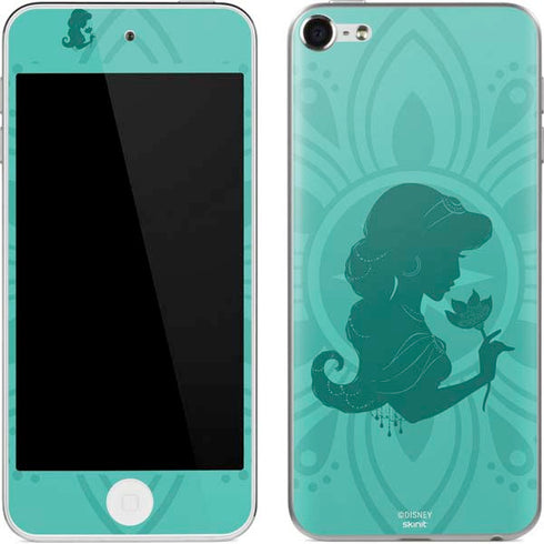 Disney Aladdin Princess Jasmine Silhouette Flower Apple iPod Skin