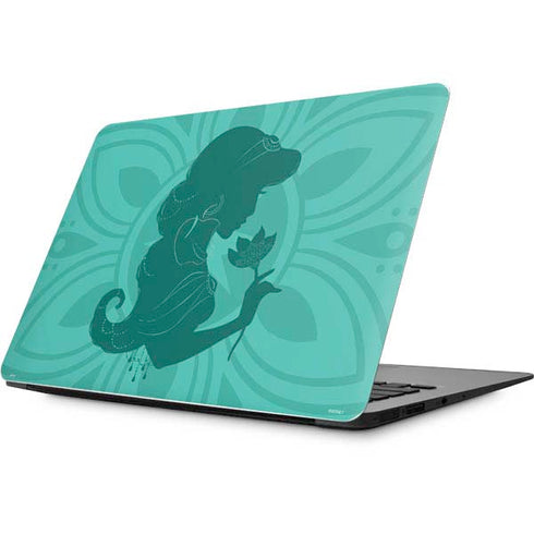 Disney Aladdin Princess Jasmine Silhouette Flower Apple MacBook Skin
