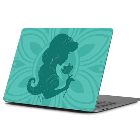 Disney Aladdin Princess Jasmine Silhouette Flower Apple MacBook Pro 13-inch Skin