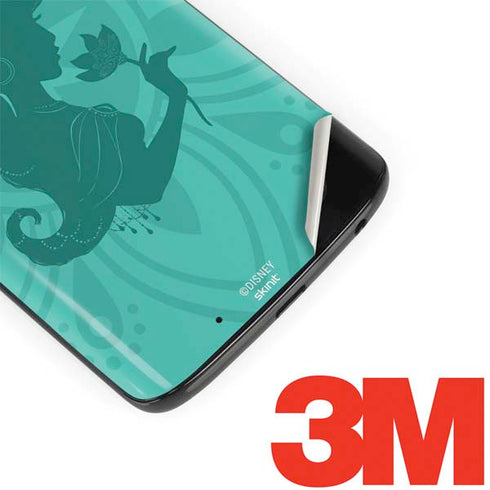 Disney Aladdin Princess Jasmine Silhouette Flower Moto G6 Skin