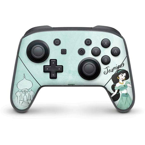 Disney Princess Jasmine Art Nintendo Switch Pro Controller Skin