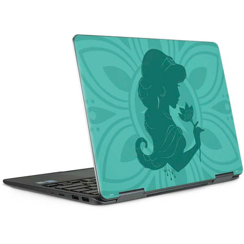Disney Aladdin Princess Jasmine Silhouette Flower Notebook 9 Pro 13in (2017) Skin