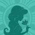 Disney Aladdin Princess Jasmine Silhouette Flower Otterbox Commuter Galaxy Skin