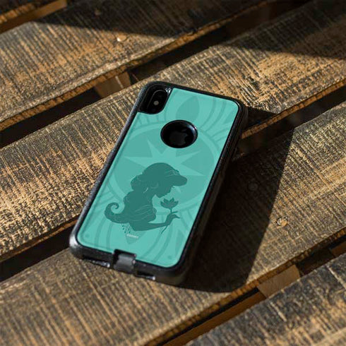 Disney Aladdin Princess Jasmine Silhouette Flower Otterbox Commuter iPhone Skin