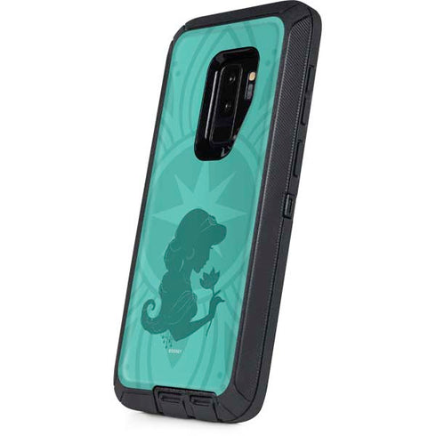 Disney Aladdin Princess Jasmine Silhouette Flower Otterbox Defender Galaxy Skin