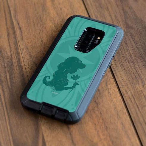 Disney Aladdin Princess Jasmine Silhouette Flower Otterbox Defender Galaxy Skin