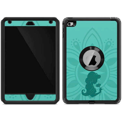 Disney Aladdin Princess Jasmine Silhouette Flower Otterbox Defender iPad Skin