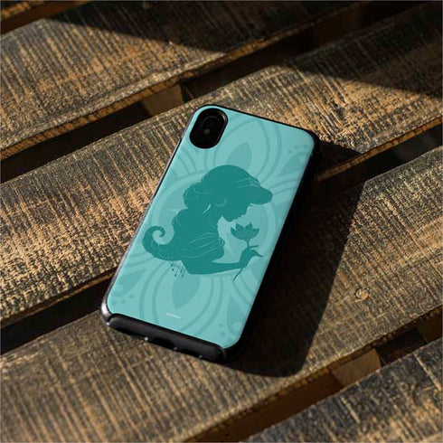 Disney Aladdin Princess Jasmine Silhouette Flower Otterbox Symmetry iPhone Skin