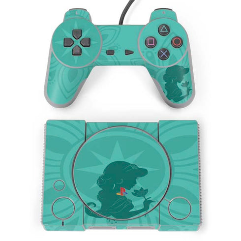 Disney Aladdin Princess Jasmine Silhouette Flower PlayStation Classic Bundle Skin