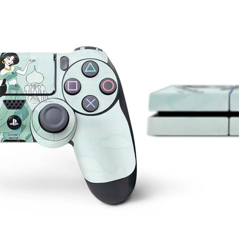 Disney Princess Jasmine Art PS4 Console and Controller Bundle Skin