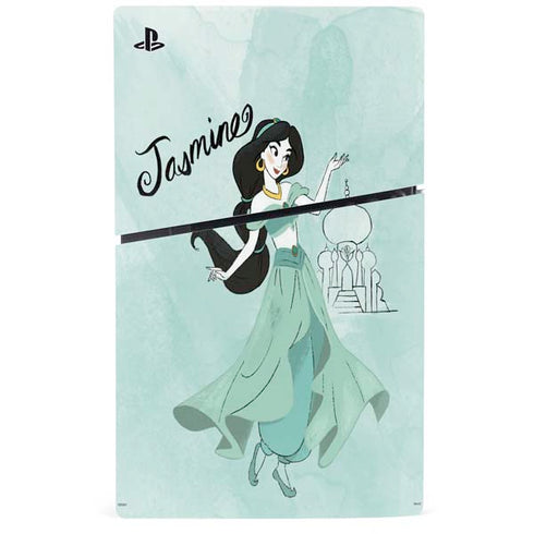 Disney Princess Jasmine PS5 Slim Disk Console Skin