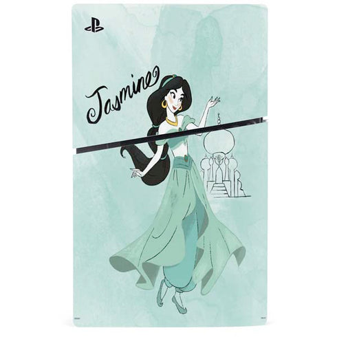 Disney Princess Jasmine PS5 Slim Digital Edition Console Skin