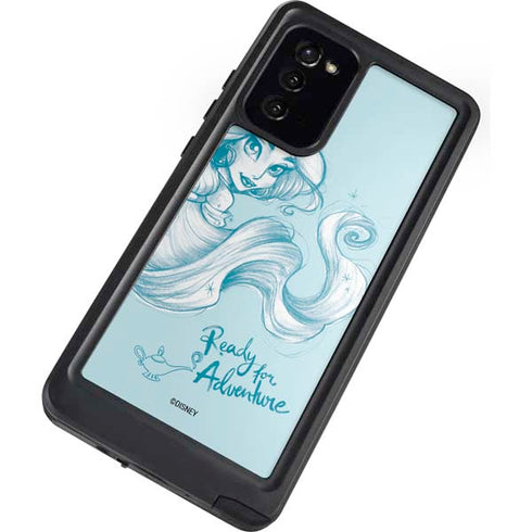 Disney Princess Jasmine Ready for Adventure Art Galaxy Note20 5G Waterproof Case