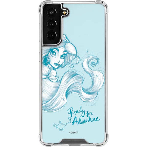 Disney Princess Jasmine Ready for Adventure Art Galaxy S22 Plus Clear Case
