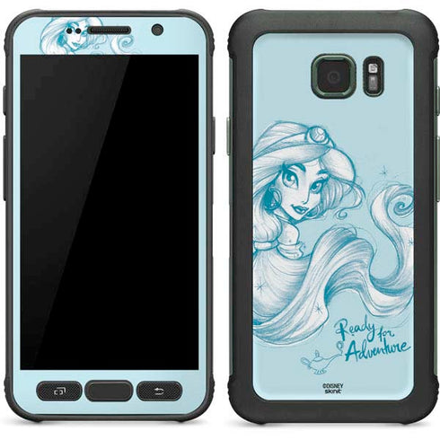 Disney Princess Jasmine Ready for Adventure Art Galaxy S7 Active Skin