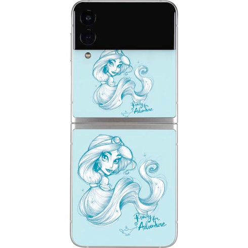 Disney Princess Jasmine Ready for Adventure Art Galaxy Z Flip3 5G Skin