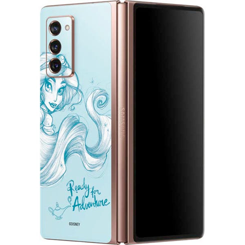 Disney Princess Jasmine Ready for Adventure Art Galaxy Z Fold2 5G Skin