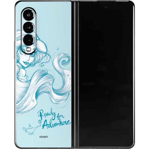Disney Princess Jasmine Ready for Adventure Art Galaxy Z Fold3 5G Skin