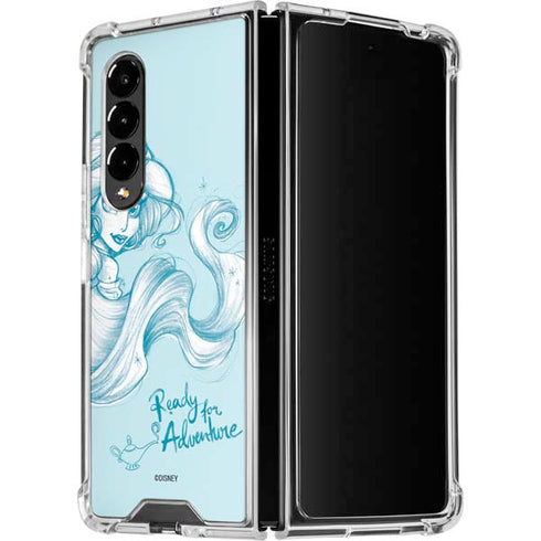 Disney Princess Jasmine Ready for Adventure Art Galaxy Z Fold4 5G Clear Case