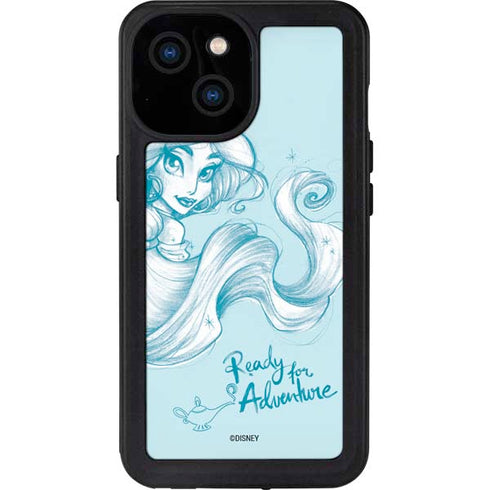 Disney Princess Jasmine Ready for Adventure Art iPhone 13 Mini Waterproof Case
