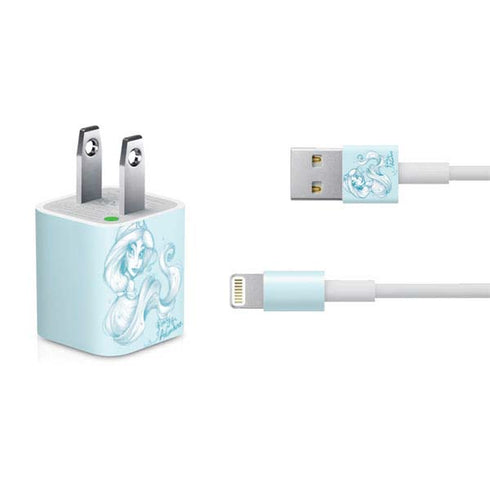 Disney Princess Jasmine Ready for Adventure Art iPhone Charger (5W USB) Skin