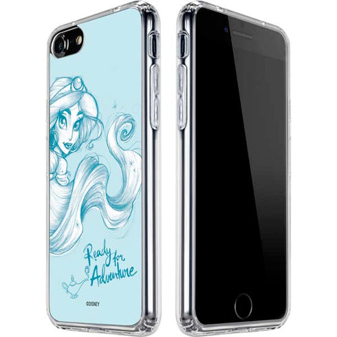 Disney Princess Jasmine Ready for Adventure Art iPhone SE (2nd & 3rd Gen) Clear Case