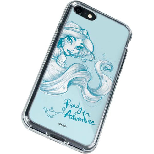 Disney Princess Jasmine Ready for Adventure Art iPhone SE (2nd & 3rd Gen) Clear Case