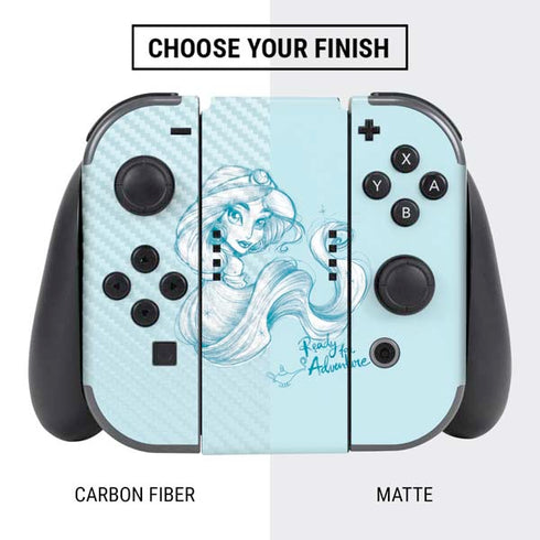 Disney Princess Jasmine Ready for Adventure Art Nintendo Switch Bundle Skin