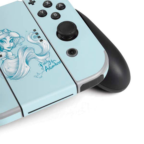 Disney Princess Jasmine Ready for Adventure Art Nintendo Switch OLED (2021) Skin