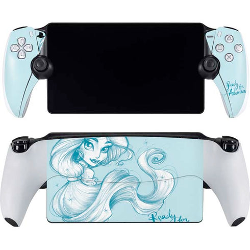 Disney Princess Jasmine Ready for Adventure Art PlayStation Portal Remote Player Skin