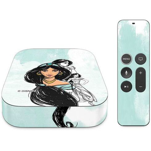 Disney Princess Jasmine Sketch Apple TV Skin
