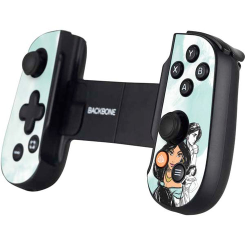 Disney Princess Jasmine Sketch Backbone One for iPhone Game Controller Skin