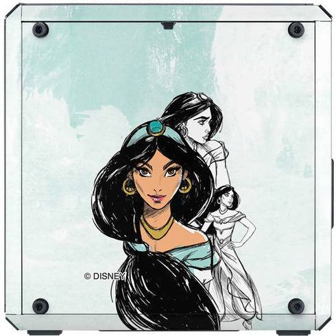 Disney Princess Jasmine Sketch Cooler Master MasterBox Q300L Mini Tower Skin