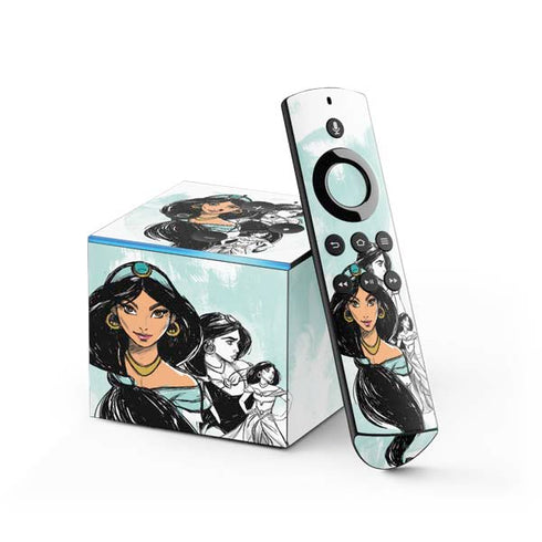 Disney Princess Jasmine Sketch Fire TV Cube Skin
