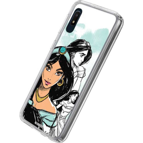 Disney Princess Jasmine Sketch Galaxy A10e Clear Case
