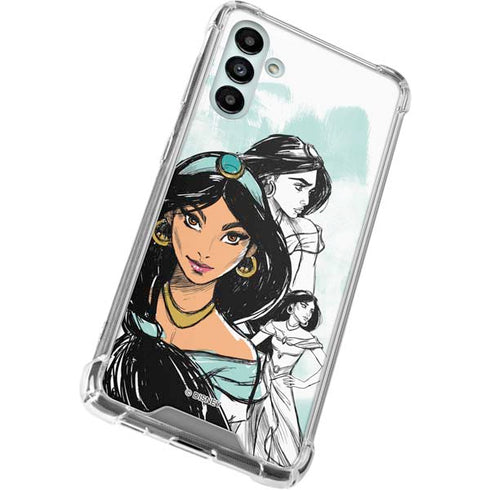 Disney Princess Jasmine Sketch Galaxy A13 5G Clear Case