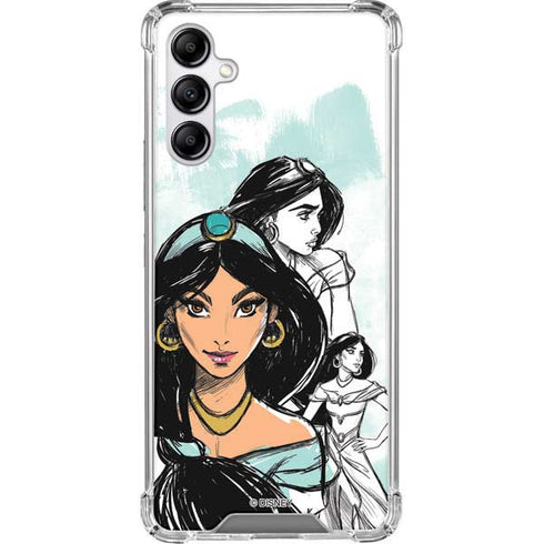 Disney Princess Jasmine Sketch Galaxy A14 5G Clear Case