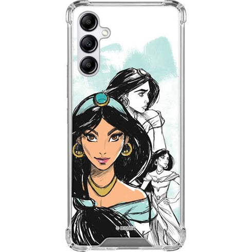 Disney Princess Jasmine Sketch Galaxy A15 5G Clear Case
