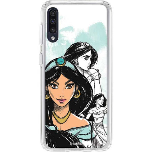 Disney Princess Jasmine Sketch Galaxy A50 Clear Case