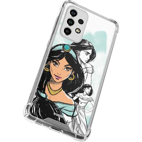 Disney Princess Jasmine Sketch Galaxy A53 5G Clear Case